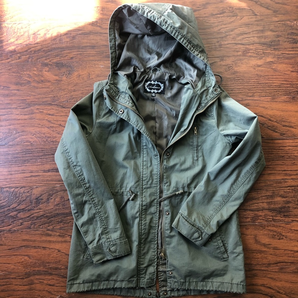 Khaki Green Parka Jacket